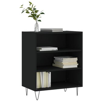 Dressoir 57x35x70 cm bewerkt hout zwart 3