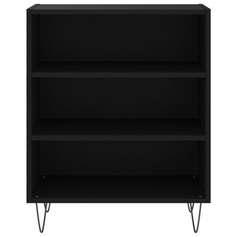 Dressoir 57x35x70 cm bewerkt hout zwart 4