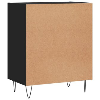 Dressoir 57x35x70 cm bewerkt hout zwart 6