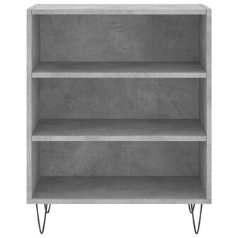 Dressoir 57x35x70 cm bewerkt hout betongrijs 4