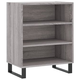 Dressoir 57x35x70 cm bewerkt hout grijs sonoma eikenkleurig 2
