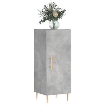 Dressoir 34,5x34x90 cm bewerkt hout betongrijs 3