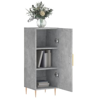 Dressoir 34,5x34x90 cm bewerkt hout betongrijs 4