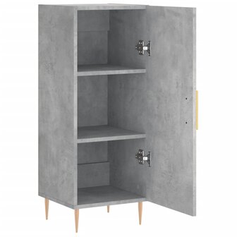 Dressoir 34,5x34x90 cm bewerkt hout betongrijs 5