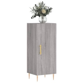 Dressoir 34,5x34x90 cm bewerkt hout grijs sonoma eikenkleurig 3