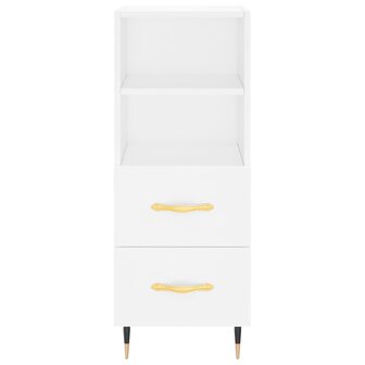 Dressoir 34,5x34x90 cm bewerkt hout wit 6
