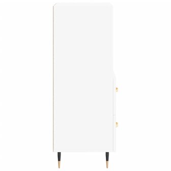 Dressoir 34,5x34x90 cm bewerkt hout wit 7