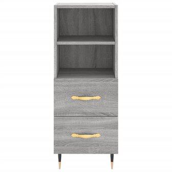 Dressoir 34,5x34x90 cm bewerkt hout grijs sonoma eikenkleurig 6