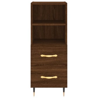 Dressoir 34,5x34x90 cm bewerkt hout bruin eikenkleur 6