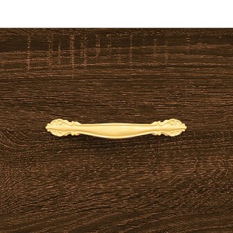 Dressoir 34,5x34x90 cm bewerkt hout bruin eikenkleur 9