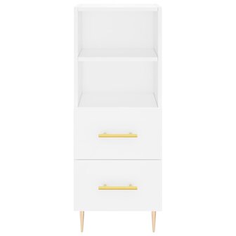 Dressoir 34,5x34x90 cm bewerkt hout wit 6