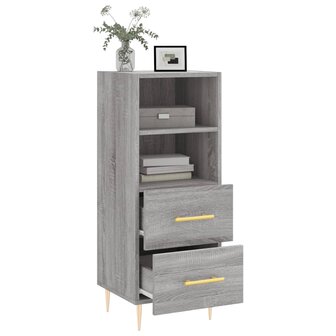 Dressoir 34,5x34x90 cm bewerkt hout grijs sonoma eikenkleurig 4