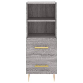 Dressoir 34,5x34x90 cm bewerkt hout grijs sonoma eikenkleurig 6