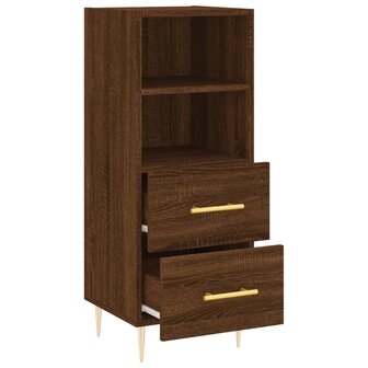 Dressoir 34,5x34x90 cm bewerkt hout bruin eikenkleur 5