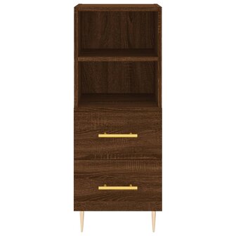 Dressoir 34,5x34x90 cm bewerkt hout bruin eikenkleur 6