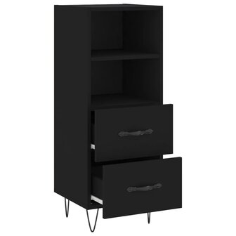 Dressoir 34,5x34x90 cm bewerkt hout zwart 5