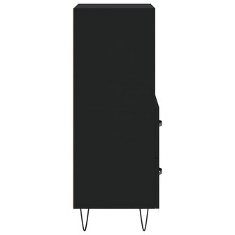 Dressoir 34,5x34x90 cm bewerkt hout zwart 7