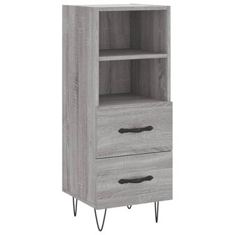 Dressoir 34,5x34x90 cm bewerkt hout grijs sonoma eikenkleurig 2
