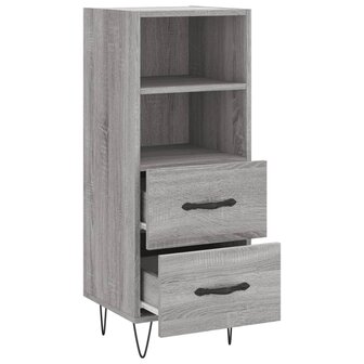 Dressoir 34,5x34x90 cm bewerkt hout grijs sonoma eikenkleurig 5