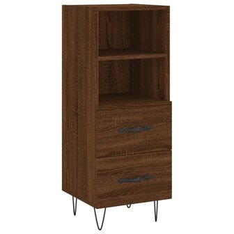 Dressoir 34,5x34x90 cm bewerkt hout bruin eikenkleur 2