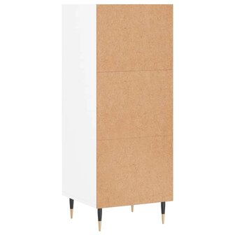 Dressoir 34,5x32,5x90 cm bewerkt hout wit 6