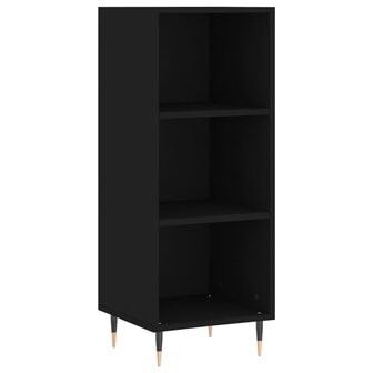 Dressoir 34,5x32,5x90 cm bewerkt hout zwart 1