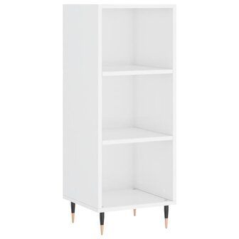 Dressoir 34,5x32,5x90 cm bewerkt hout hoogglans wit 2