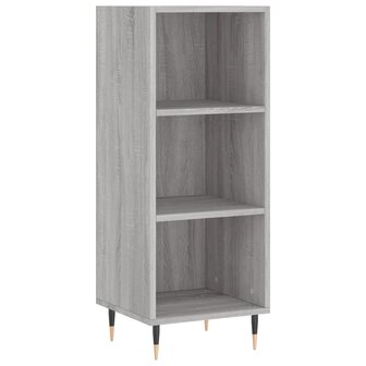 Dressoir 34,5x32,5x90 cm bewerkt hout grijs sonoma eikenkleurig 2