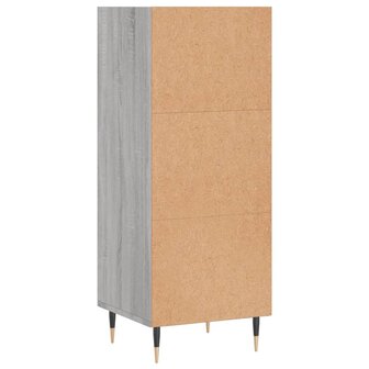 Dressoir 34,5x32,5x90 cm bewerkt hout grijs sonoma eikenkleurig 6