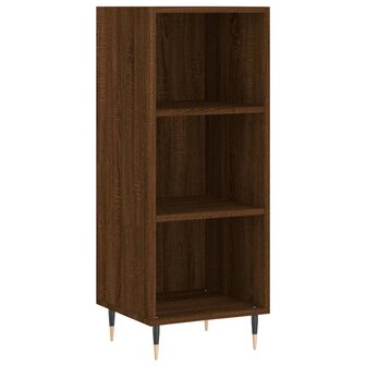 Dressoir 34,5x32,5x90 cm bewerkt hout bruin eikenkleur 2