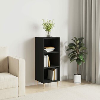 Dressoir 34,5x32,5x90 cm bewerkt hout zwart 1