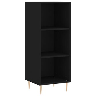 Dressoir 34,5x32,5x90 cm bewerkt hout zwart 2