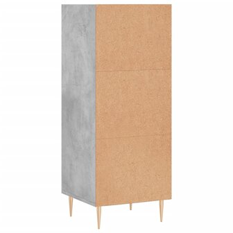 Dressoir 34,5x32,5x90 cm bewerkt hout betongrijs 6
