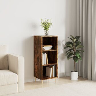 Dressoir 34,5x32,5x90 cm bewerkt hout gerookt eikenkleurig 1