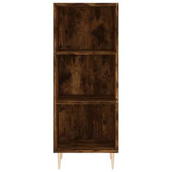 Dressoir 34,5x32,5x90 cm bewerkt hout gerookt eikenkleurig 4