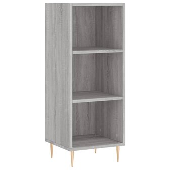 Dressoir 34,5x32,5x90 cm bewerkt hout grijs sonoma eikenkleurig 2