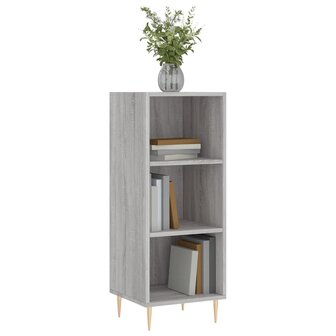Dressoir 34,5x32,5x90 cm bewerkt hout grijs sonoma eikenkleurig 3