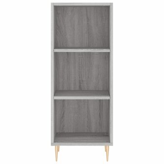Dressoir 34,5x32,5x90 cm bewerkt hout grijs sonoma eikenkleurig 4