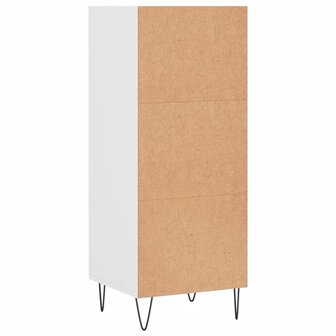 Dressoir 34,5x32,5x90 cm bewerkt hout wit 6