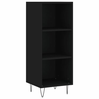 Dressoir 34,5x32,5x90 cm bewerkt hout zwart 2