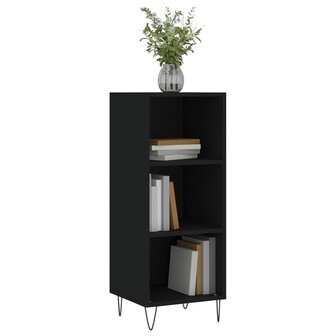 Dressoir 34,5x32,5x90 cm bewerkt hout zwart 3
