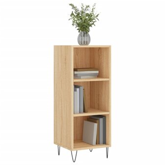 Dressoir 34,5x32,5x90 cm bewerkt hout sonoma eikenkleurig 3