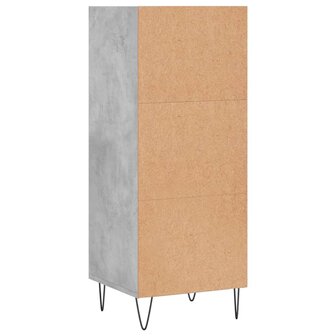 Dressoir 34,5x32,5x90 cm bewerkt hout betongrijs 6