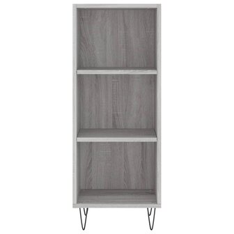 Dressoir 34,5x32,5x90 cm bewerkt hout grijs sonoma eikenkleurig 4