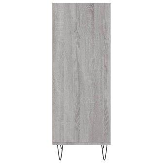 Dressoir 34,5x32,5x90 cm bewerkt hout grijs sonoma eikenkleurig 5
