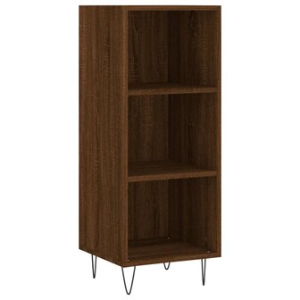 Dressoir 34,5x32,5x90 cm bewerkt hout bruin eikenkleur 2