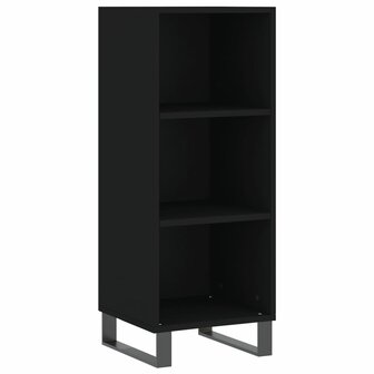 Dressoir 34,5x32,5x90 cm bewerkt hout zwart 2