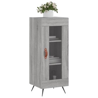 Dressoir 34,5x34x90 cm bewerkt hout grijs sonoma eikenkleurig 3
