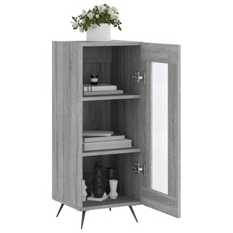 Dressoir 34,5x34x90 cm bewerkt hout grijs sonoma eikenkleurig 4