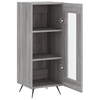 Dressoir 34,5x34x90 cm bewerkt hout grijs sonoma eikenkleurig 6